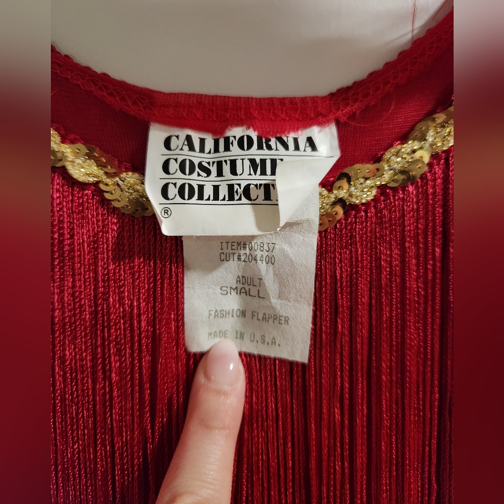 Red Flapper Costume Size Small - Picture 4 of 4